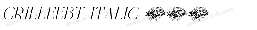 CrilleeBT Italic字体转换